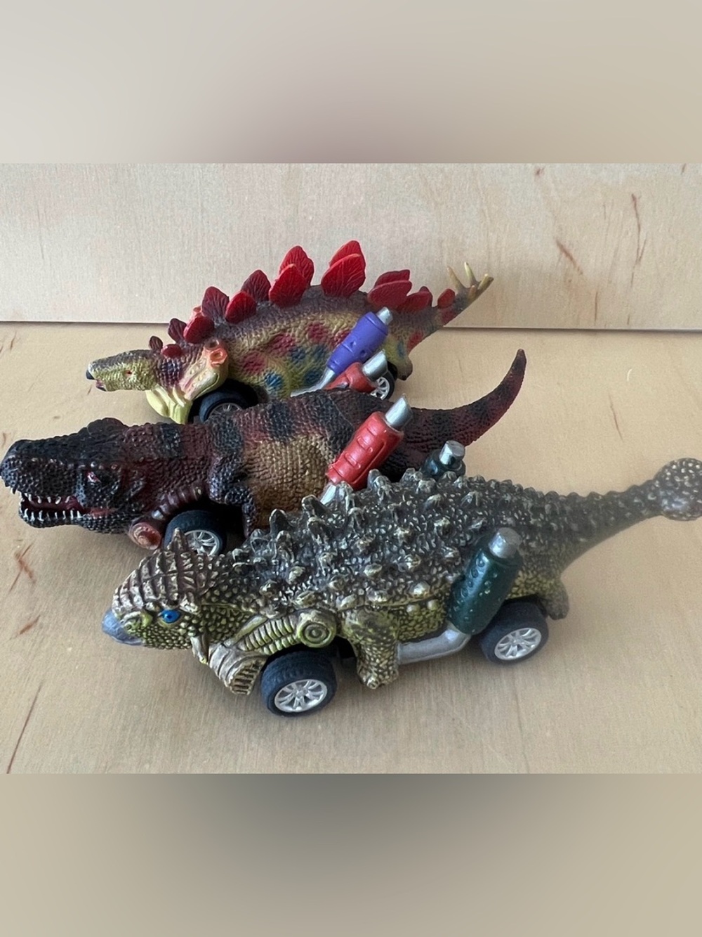 Dinosaur Pull Back Racer Toy Car  (Set of 3)